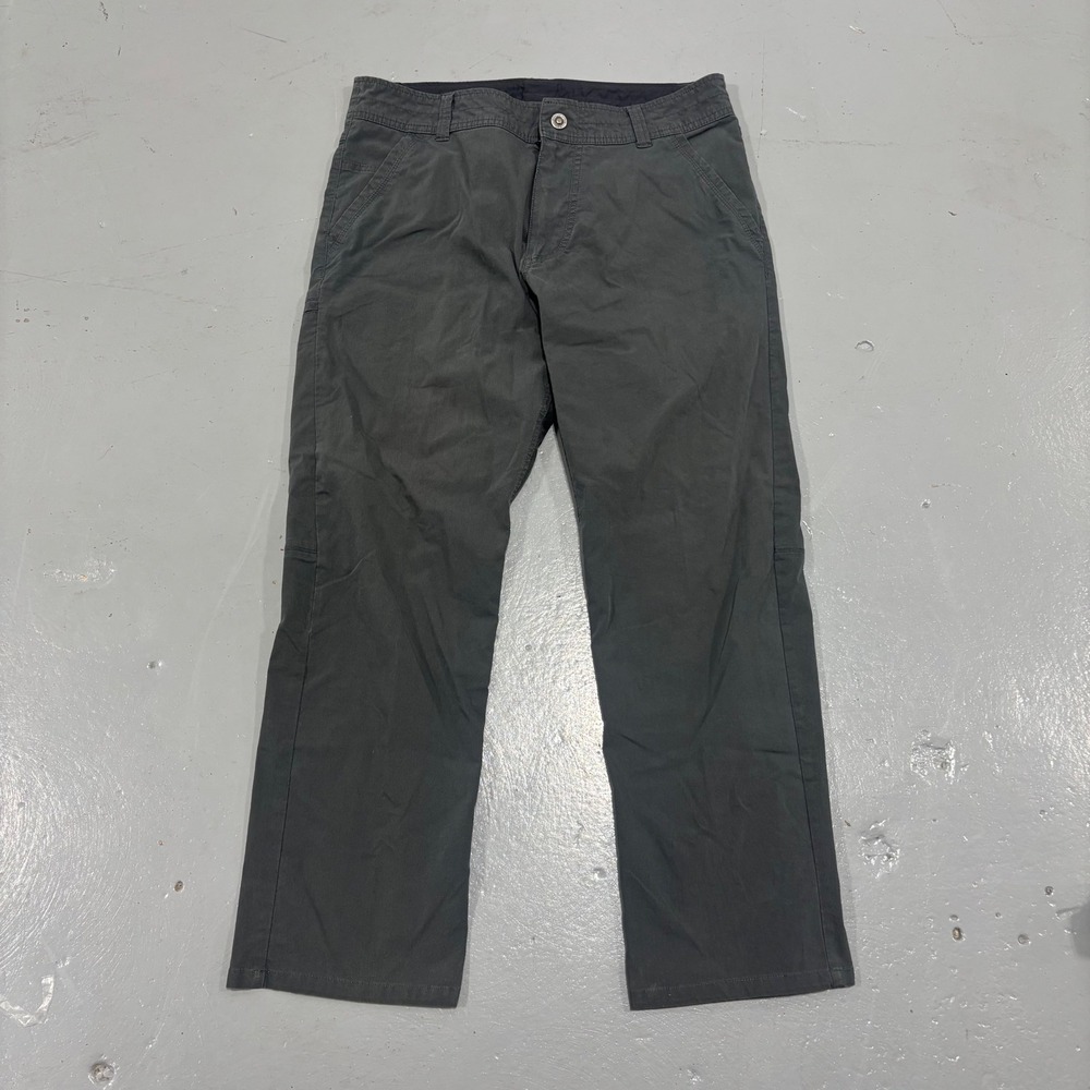 Kuhl Slax Charcoal Grey Enduro Fabric Pants Mens 34x30 Outdoor Work Trousers